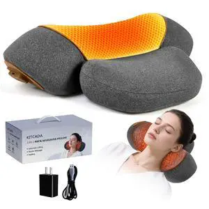 3-in-1 Rechargeable Neck Massager Pillow with Heat, Vibration & Traction, Deep Tissue Pain Relief, Neck Hump Corrector & Cervical Support for Home Office Travel 3-in-1 Rechargeable Neck Massager Pillow with Heat, Vibration & Traction, Deep Tissue Pain Relief, Neck Hump Corrector & Cervical Support for Home Office Travel
