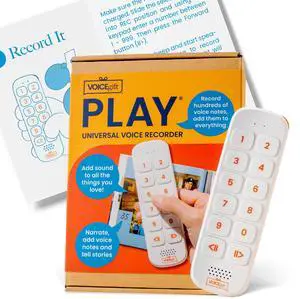 Play, 10 Hour Capacity Screen-Free Voice Recorder, Playback Tool, Portable Electronic Story Player with Speaker, Clip & Strap, Add Voice to Journals, Albums and Keepsakes Play, 10 Hour Capacity Screen-Free Voice Recorder, Playback Tool, Portable Electronic Story Player with Speaker, Clip & Strap, Add Voice to Journals, Albums and Keepsakes