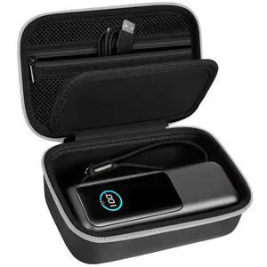 Compatible with Anker Prime Power Bank 25000, 26250, 27650, 20100mAh & 100W Charging Base, Storage Travel Holder for Anker Laptop 737 Portable Chargers Prime USB C Cable, Adapter (Box Only)-Black Compatible with Anker Prime Power Bank 25000, 26250, 27650, 20100mAh & 100W Charging Base, Storage Travel Holder for Anker Laptop 737 Portable Chargers Prime USB C Cable, Adapter (Box Only)-Black