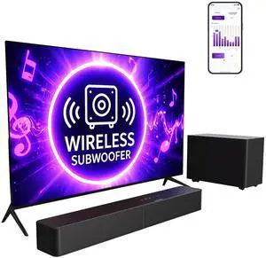 Sound Bar with Wireless Subwoofer, 240W Peak Power, VoiceMX & BassMX, App Control, 2.1ch Soundbar for Smart TV, Adjustable Bass, HDMI, Optical, Bluetooth 6.0, Poseidon M30 (2026 Model) Sound Bar with Wireless Subwoofer, 240W Peak Power, VoiceMX & BassMX, App Control, 2.1ch Soundbar for Smart TV, Adjustable Bass, HDMI, Optical, Bluetooth 6.0, Poseidon M30 (2026 Model)