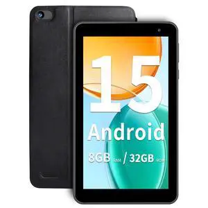 Android 15 Tablet 7 inch 2025, 8GB3GB+5GB Expand RAM 32GB ROM, 5-Core Processor, Ultra-Portable, 5G WiFi 6, 3500mAh Battery, Kids & Travel Tablet with Case Android 15 Tablet 7 inch 2025, 8GB3GB+5GB Expand RAM 32GB ROM, 5-Core Processor, Ultra-Portable, 5G WiFi 6, 3500mAh Battery, Kids & Travel Tablet with Case