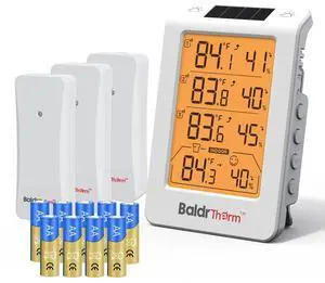 Wireless Freezer Monitor with 3 Sensors, 328ft Long Range Digital Refrigerator Thermometer with Min/Max Temp and Smart Adjustable Backlight, for Home, Garage & Breast Milk, Black Wireless Freezer Monitor with 3 Sensors, 328ft Long Range Digital Refrigerator Thermometer with Min/Max Temp and Smart Adjustable Backlight, for Home, Garage & Breast Milk, Black