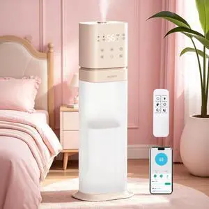 Humidifiers for Bedroom 2.1Gal/8L, Smart Humidifier for Large Room, Cool Mist Humidifiers for Home Kids Baby Plants, Top Fill Humidifier with Extension Tube, WIFI APP & Voice Control, Pink Humidifiers for Bedroom 2.1Gal/8L, Smart Humidifier for Large Room, Cool Mist Humidifiers for Home Kids Baby Plants, Top Fill Humidifier with Extension Tube, WIFI APP & Voice Control, Pink