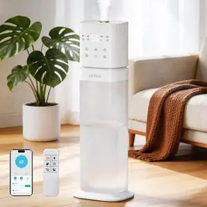 Humidifiers for Bedroom 2.1Gal/8L, Smart Humidifier for Large Room, Cool Mist Humidifiers for Home Kids Plants, Top Fill Humidifier with Extension Tube, WIFI APP & Voice Control, White Humidifiers for Bedroom 2.1Gal/8L, Smart Humidifier for Large Room, Cool Mist Humidifiers for Home Kids Plants, Top Fill Humidifier with Extension Tube, WIFI APP & Voice Control, White