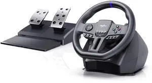 V900 GEN2 Gaming Steering Wheel for PC, PS4, Xbox & Switch 270°/900° USB Sim Racing Wheel with Paddle Shifters & 2-Pedal, Vibration Feedback, APP Support & Pedal-Activated RGB Lighting V900 GEN2 Gaming Steering Wheel for PC, PS4, Xbox & Switch 270°/900° USB Sim Racing Wheel with Paddle Shifters & 2-Pedal, Vibration Feedback, APP Support & Pedal-Activated RGB Lighting