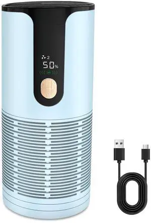 Mini Car Air Purifier-True HEPA Portable Small Air Purifier 15dB Quiet Cordless for Smoke/Dust/Pet Hair with 3-Layer Filtration for Cars/Small Bedroom/Office/Desk/Travel Mini Car Air Purifier-True HEPA Portable Small Air Purifier 15dB Quiet Cordless for Smoke/Dust/Pet Hair with 3-Layer Filtration for Cars/Small Bedroom/Office/Desk/Travel
