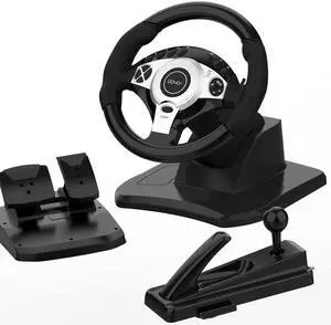 Gaming Steering Wheel, PC Racing Wheel 270/900° Car Sim Driving Gaming Wheel Dual-Motor Feedback Driving with Paddle Shifters, Gear Lever Bundle for Xbox One, Xbox Series X/S, PS4, PS3, Switch Gaming Steering Wheel, PC Racing Wheel 270/900° Car Sim Driving Gaming Wheel Dual-Motor Feedback Driving with Paddle Shifters, Gear Lever Bundle for Xbox One, Xbox Series X/S, PS4, PS3, Switch