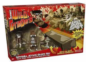 Rob Dyrdek's Wild Grinders Spitball Action Skate Set With DVD Rob Dyrdek's Wild Grinders Spitball Action Skate Set With DVD