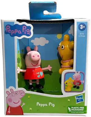 Peppa Pig Peppas Fun Friends Preschool Toy, Peppa Pig With Teddy Bear Figure Peppa Pig Peppas Fun Friends Preschool Toy, Peppa Pig With Teddy Bear Figure