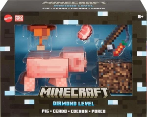 Mattel Minecraft Diamond Level Pig Action Figure Mattel Minecraft Diamond Level Pig Action Figure