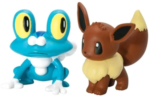 Pokémon Battle Action Figure - Froakie vs Eevee - NEW IN ORIGINAL PACKAGING Pokémon Battle Action Figure - Froakie vs Eevee - NEW IN ORIGINAL PACKAGING