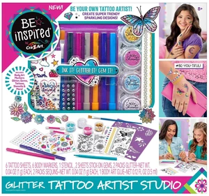 Cra-Z-Art Be Inspired Glitter Temporary Tattoo Artist Studio Unisex Craft Kit Cra-Z-Art Be Inspired Glitter Temporary Tattoo Artist Studio Unisex Craft Kit