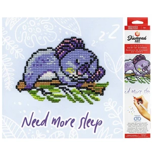Diamond Art By Leisure Arts Koala Sleep, 8"X8" Diamond Art By Leisure Arts Koala Sleep, 8"X8"