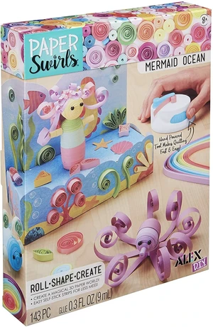 Alex DIY Paper Swirls 3D Mermaid Ocean Kids Art and Craft Activity Alex DIY Paper Swirls 3D Mermaid Ocean Kids Art and Craft Activity