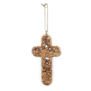 Dicksons Nativity Scene Antique Gold Tone 1.5 x 3.75 Resin Stone Christmas Ornament Dicksons Nativity Scene Antique Gold Tone 1.5 x 3.75 Resin Stone Christmas Ornament