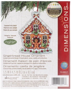 Dimensions Plastic Canvas Ornament Kit 3.25"X4.25"-Gingerbread House (14 Count) Dimensions Plastic Canvas Ornament Kit 3.25"X4.25"-Gingerbread House (14 Count)