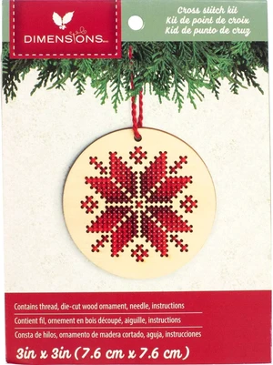 Dimensions Nordic Snowflake Wood Ornament Kit Dimensions Nordic Snowflake Wood Ornament Kit