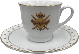 Masters of The Universe Revelation Castle Grayskull Crest Porcelain Cup & Saucer Masters of The Universe Revelation Castle Grayskull Crest Porcelain Cup & Saucer