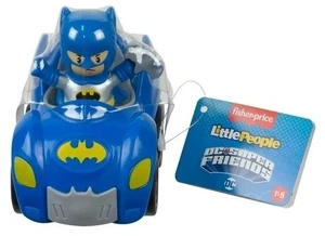 Little People DC Super Friends Batmobile & Batman Figure Car Vehicle Playset Little People DC Super Friends Batmobile & Batman Figure Car Vehicle Playset