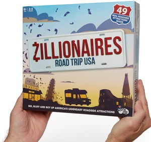 Zillionaires Road Trip USA: Family Board Game for Kids and Adults, Board Games for Families, Best New Board Games, Great For 2 5 Players Zillionaires Road Trip USA: Family Board Game for Kids and Adults, Board Games for Families, Best New Board Games, Great For 2 5 Players