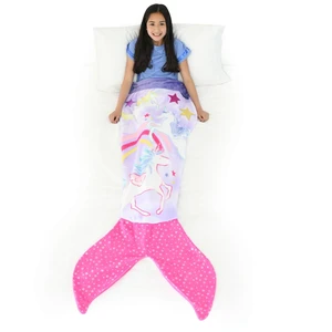 Blankie Tails - Unicorn Mermaid Blanket - Double Sided Fleece Mermaid Tail Blanket - Throw Mermaid Tails for Girls Machine Washable, Perfect for Gifts, Sleepovers, & Daily Use for Kids, Adults & Teens Blankie Tails - Unicorn Mermaid Blanket - Double Sided Fleece Mermaid Tail Blanket - Throw Mermaid Tails for Girls Machine Washable, Perfect for Gifts, Sleepovers, & Daily Use for Kids, Adults & Teens