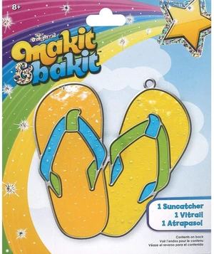 Makit & Bakit Colorbok Suncatcher Flip Flops, Multi-Colored Makit & Bakit Colorbok Suncatcher Flip Flops, Multi-Colored