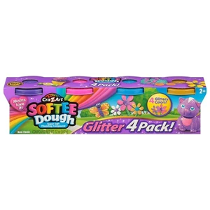 Cra-Z-Art Softee Dough, Super Soft, Glitter, 4 Pack Cra-Z-Art Softee Dough, Super Soft, Glitter, 4 Pack