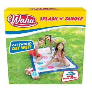 Wahu Splash 'N' Tangle Water Game for Kids Ages 5+ and Adults, Kids Outdoor Twister Water Game with Play Mat, Hose Connector, and 2 Dice, Multicolor Wahu Splash 'N' Tangle Water Game for Kids Ages 5+ and Adults, Kids Outdoor Twister Water Game with Play Mat, Hose Connector, and 2 Dice, Multicolor