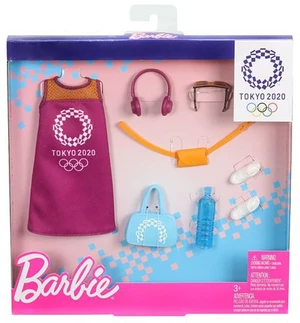Barbie Storytelling Fashion Pack of Doll Clothes Inspired by The Olympic Games Tokyo 2020: Dress with 6 Accessories Dolls, Gift for 3 to 8 Year Olds Barbie Storytelling Fashion Pack of Doll Clothes Inspired by The Olympic Games Tokyo 2020: Dress with 6 Accessories Dolls, Gift for 3 to 8 Year Olds