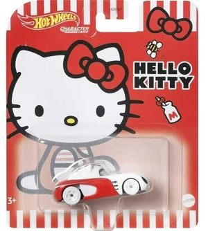 Hot Wheels Hello Kitty Character Car, 1:64 Scale Toy Collectible Hot Wheels Hello Kitty Character Car, 1:64 Scale Toy Collectible