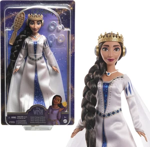 Mattel Disney Wish Toys, Queen Amaya of Rosas, Posable Fashion Doll with Removable Signature Outfit, Shoes & Accessories, Inspired by the Movie Mattel Disney Wish Toys, Queen Amaya of Rosas, Posable Fashion Doll with Removable Signature Outfit, Shoes & Accessories, Inspired by the Movie