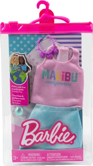 Barbie Fashion Pack of Doll Clothes, Complete Look Set with Malibu Tank Barbie Fashion Pack of Doll Clothes, Complete Look Set with Malibu Tank