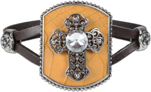Kerusso Faith Gear Cross Rhinestone ContempoBracelet Bracelet - Kerusso Faith Gear Cross Rhinestone ContempoBracelet Bracelet -