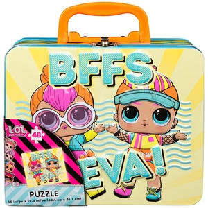L.O.L. Surprise! 48-Piece Puzzle in Tin with Handle, for Families and Kids Ages 4 and up L.O.L. Surprise! 48-Piece Puzzle in Tin with Handle, for Families and Kids Ages 4 and up
