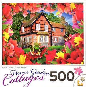 Autumn Cottage (Flower Garden Cottages 500), A 1000 Piece Jigsaw Puzzle by Lafayette Puzzle Factory Autumn Cottage (Flower Garden Cottages 500), A 1000 Piece Jigsaw Puzzle by Lafayette Puzzle Factory