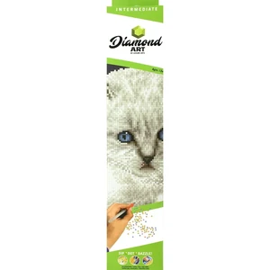 Diamond Art By Leisure Arts White Cat, 12"X12" Diamond Art By Leisure Arts White Cat, 12"X12"