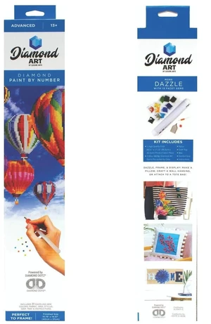 Diamond Art By Leisure Arts Hot Air Balloons 16"X20" Diamond Art By Leisure Arts Hot Air Balloons 16"X20"