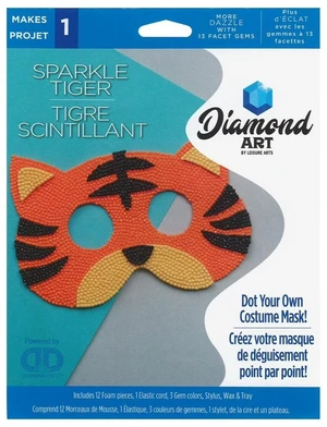 Diamond Art By Leisure Arts Costume Foam Mask Tiger Diamond Art By Leisure Arts Costume Foam Mask Tiger