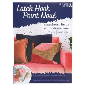 Leisure Arts Latch Hook Kit Strawberry Fields, 12" X 16", Latch Hook Kit Leisure Arts Latch Hook Kit Strawberry Fields, 12" X 16", Latch Hook Kit