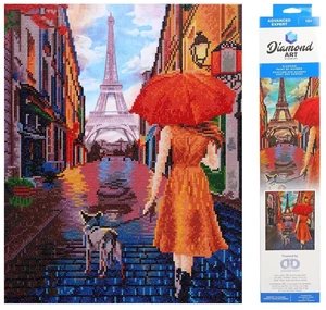 DIAMOND ART BY LEISURE ARTS Diamond Painting Kits 16"X20" Eiffel Tower DIAMOND ART BY LEISURE ARTS Diamond Painting Kits 16"X20" Eiffel Tower