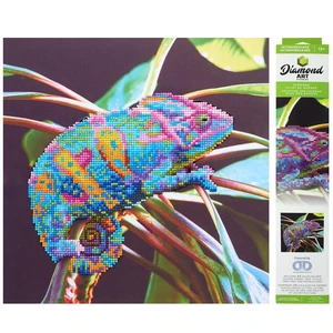 Diamond Art By Leisure Arts Chameleon, 12"X12" Diamond Art By Leisure Arts Chameleon, 12"X12"