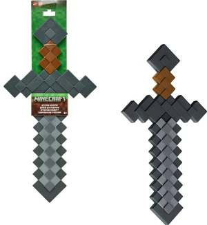 Mattel Minecraft Role-Play Battle Toy Accessory Collection with Pixelated Design, Stone Sword Mattel Minecraft Role-Play Battle Toy Accessory Collection with Pixelated Design, Stone Sword