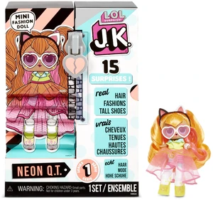 LOL Surprise JK Neon Q.T. Mini Fashion Doll With 15 Surprises, Great Gift for Kids Ages 4 5 6+ LOL Surprise JK Neon Q.T. Mini Fashion Doll With 15 Surprises, Great Gift for Kids Ages 4 5 6+