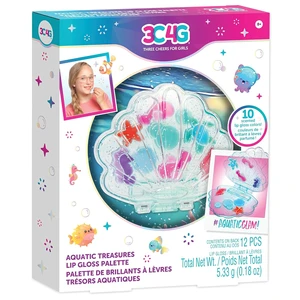 3C4G: Aquatic Treasures Lip Gloss Palette - Portable Clam-Shaped Case, 10 Fruity Strawberry-Scented Colors, Three Cheers For Girls, Kids Ages 8+ 3C4G: Aquatic Treasures Lip Gloss Palette - Portable Clam-Shaped Case, 10 Fruity Strawberry-Scented Colors, Three Cheers For Girls, Kids Ages 8+