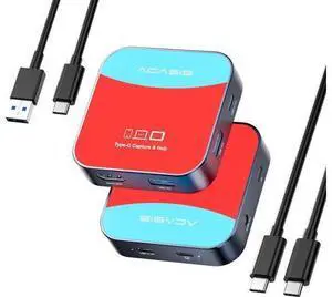 Capture Card for Nintendo Switch, ACASIS Capture Card & Docking Station 2-in-1, 1080P 60FPS Video Capture Card for Nintendo/Streaming/Meeting, 2*USB-A 3.0 (USB c Capture Card) Capture Card for Nintendo Switch, ACASIS Capture Card & Docking Station 2-in-1, 1080P 60FPS Video Capture Card for Nintendo/Streaming/Meeting, 2*USB-A 3.0 (USB c Capture Card)
