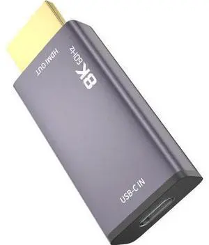 USB C to HDMI 2.1 Adapter, 8K@60Hz USB-C Female to HDMI Male Converter, Support 8K, 4K@120Hz, 2K@240Hz, HDR, VRR, FreeSync, Type C Thunderbolt 3/4 Compatible for Steam Deck, MacBook, iPad Pro, Dell USB C to HDMI 2.1 Adapter, 8K@60Hz USB-C Female to HDMI Male Converter, Support 8K, 4K@120Hz, 2K@240Hz, HDR, VRR, FreeSync, Type C Thunderbolt 3/4 Compatible for Steam Deck, MacBook, iPad Pro, Dell