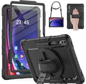 for Galaxy Tab S9 Ultra Case 14.6 inch / S8 Ultra Case with Screen Protector/Pen Holder/Rotating Strap (SM-X910/X916B/X918U/X900/X906) Heavy Duty Case S9 Ultra Tablet Case - Black for Galaxy Tab S9 Ultra Case 14.6 inch / S8 Ultra Case with Screen Protector/Pen Holder/Rotating Strap (SM-X910/X916B/X918U/X900/X906) Heavy Duty Case S9 Ultra Tablet Case - Black