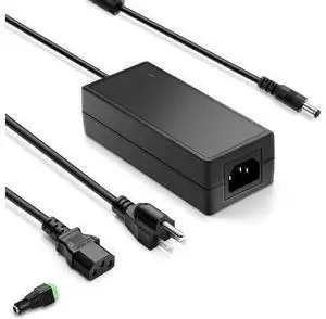 5V 10A Power Supply, 100-240V AC to DC 50W Adapter 10 Amp 9A 8.5A 8A 6A Converter 5.5x2.5mm Tip 7.5ft Cord for Christmas Lights, WS2811 WS2812B WS2813 SK6812 LED Strips, Raspberry Pi, Atomic Pi - OEM 5V 10A Power Supply, 100-240V AC to DC 50W Adapter 10 Amp 9A 8.5A 8A 6A Converter 5.5x2.5mm Tip 7.5ft Cord for Christmas Lights, WS2811 WS2812B WS2813 SK6812 LED Strips, Raspberry Pi, Atomic Pi - OEM