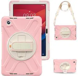 Case for Tab M11 2024 (TB-330FU/330XU) 11", Durable Shockproof Protective Cover with 360° Rotating Stand - Hand Strap - Shoulder Strap,Pink Case for Tab M11 2024 (TB-330FU/330XU) 11", Durable Shockproof Protective Cover with 360° Rotating Stand - Hand Strap - Shoulder Strap,Pink