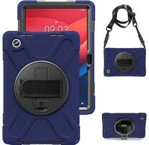 Case for Tab M11 2024 (TB-330FU/330XU) 11", Durable Shockproof Protective Cover with 360° Rotating Stand - Hand Strap - Shoulder Strap,Navy Blue Case for Tab M11 2024 (TB-330FU/330XU) 11", Durable Shockproof Protective Cover with 360° Rotating Stand - Hand Strap - Shoulder Strap,Navy Blue